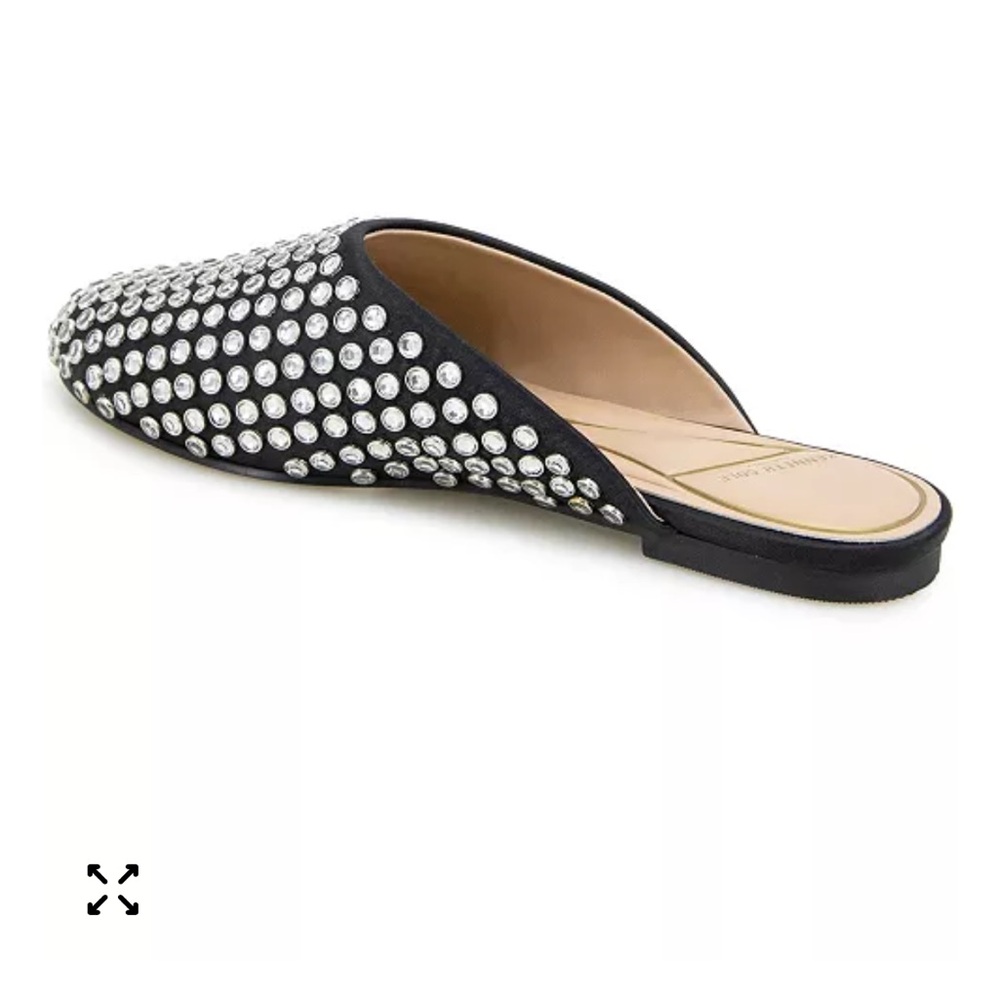 Kenneth Cole Black Rhinestone Mules - Picture 4 of 6
